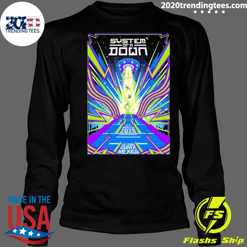 System Of A Down Mexico City Mexico Tour May 27 2026 Poster Shirt