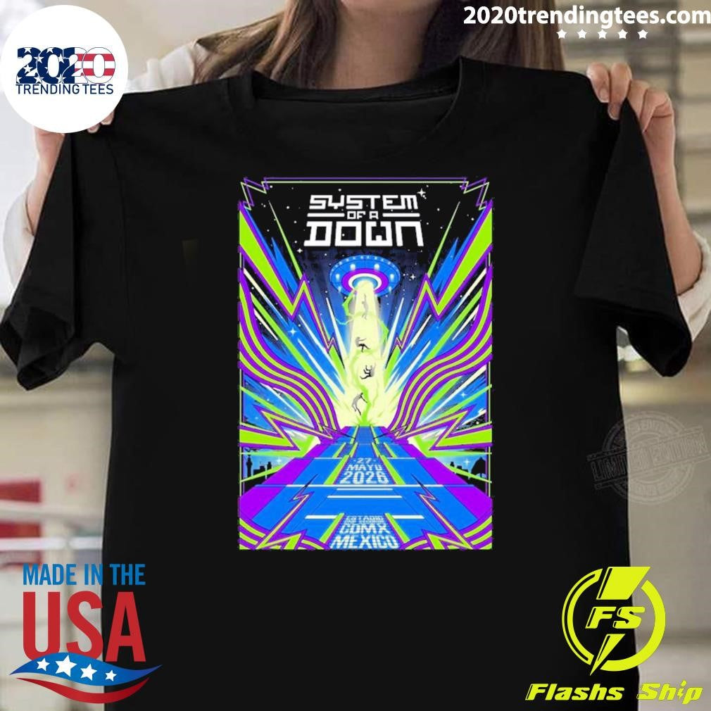 System Of A Down Mexico City Mexico Tour May 27 2026 Poster Shirt