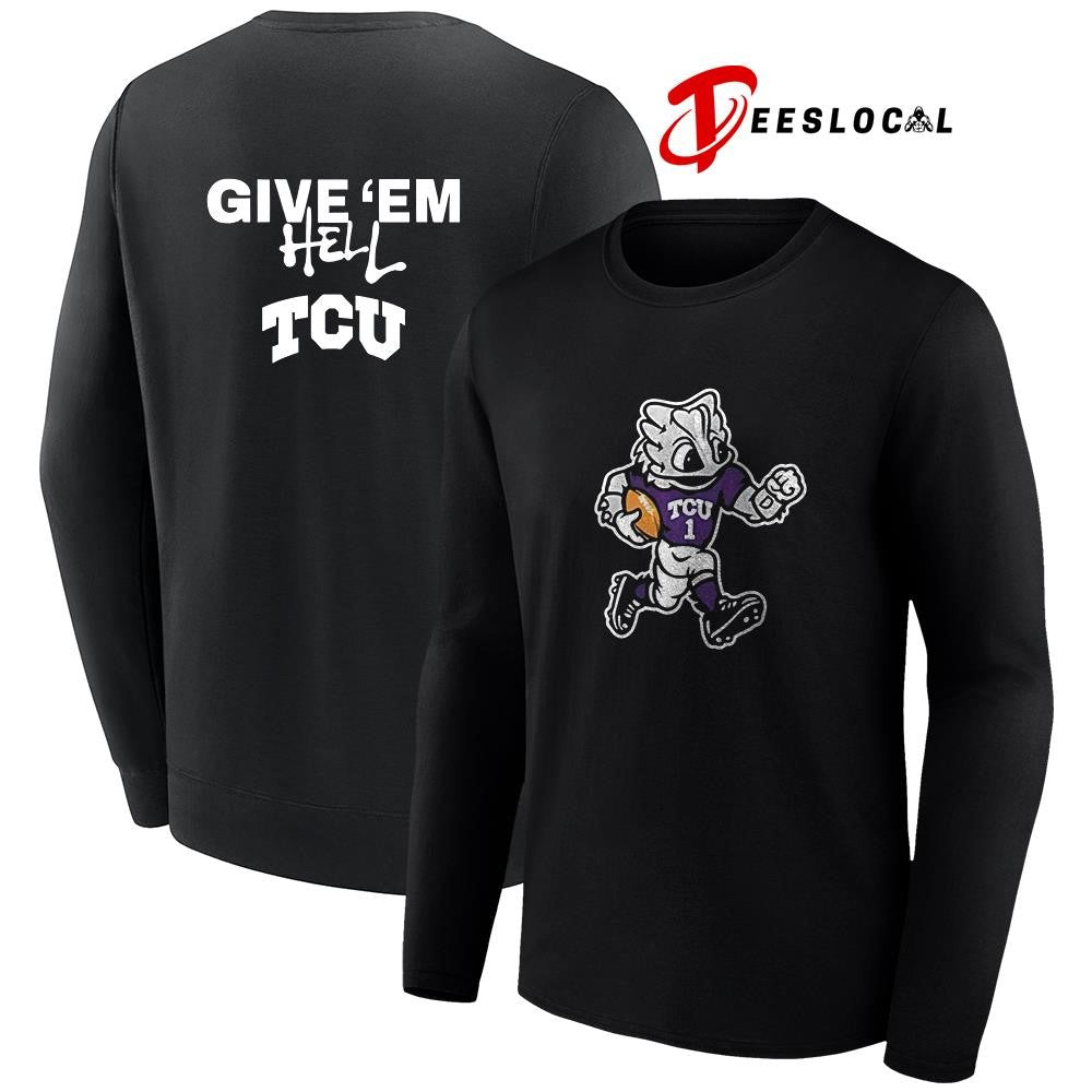 TCU Horned Frogs give ’em hell mascot shirt