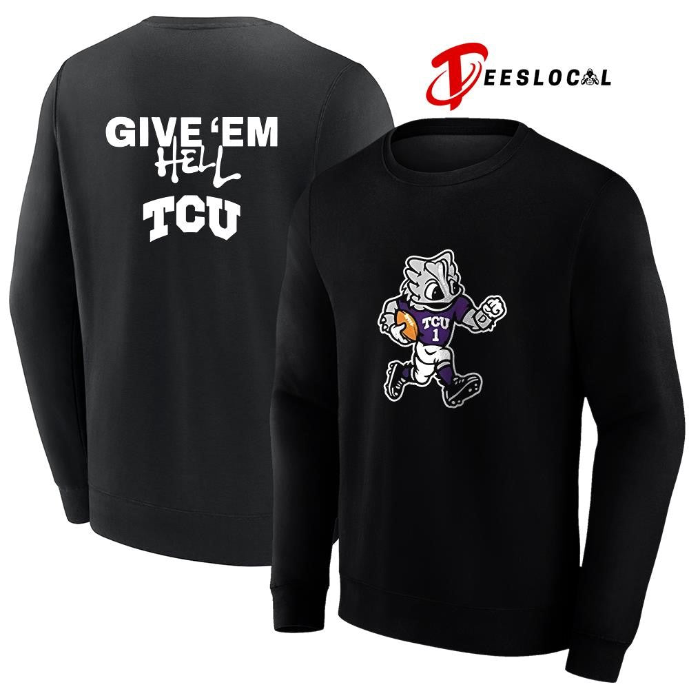 TCU Horned Frogs give ’em hell mascot shirt
