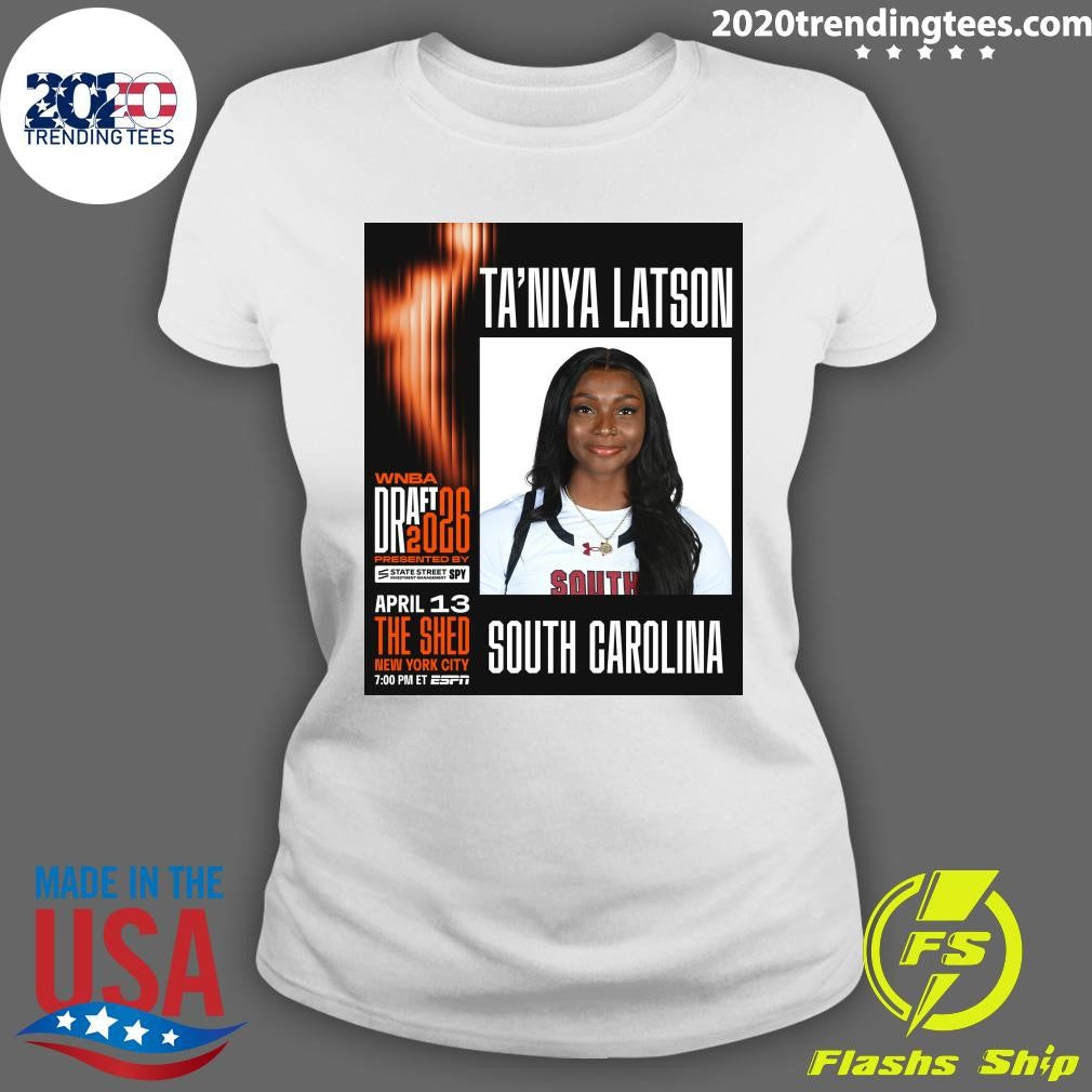 Ta’Niya Latson is officially invited to the 2026 #WNBADraft presented by State Street Investment Management SPY Shirt
