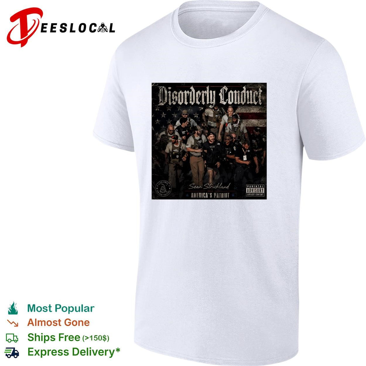 Tactical gear group portrait mixtape album cover shirt