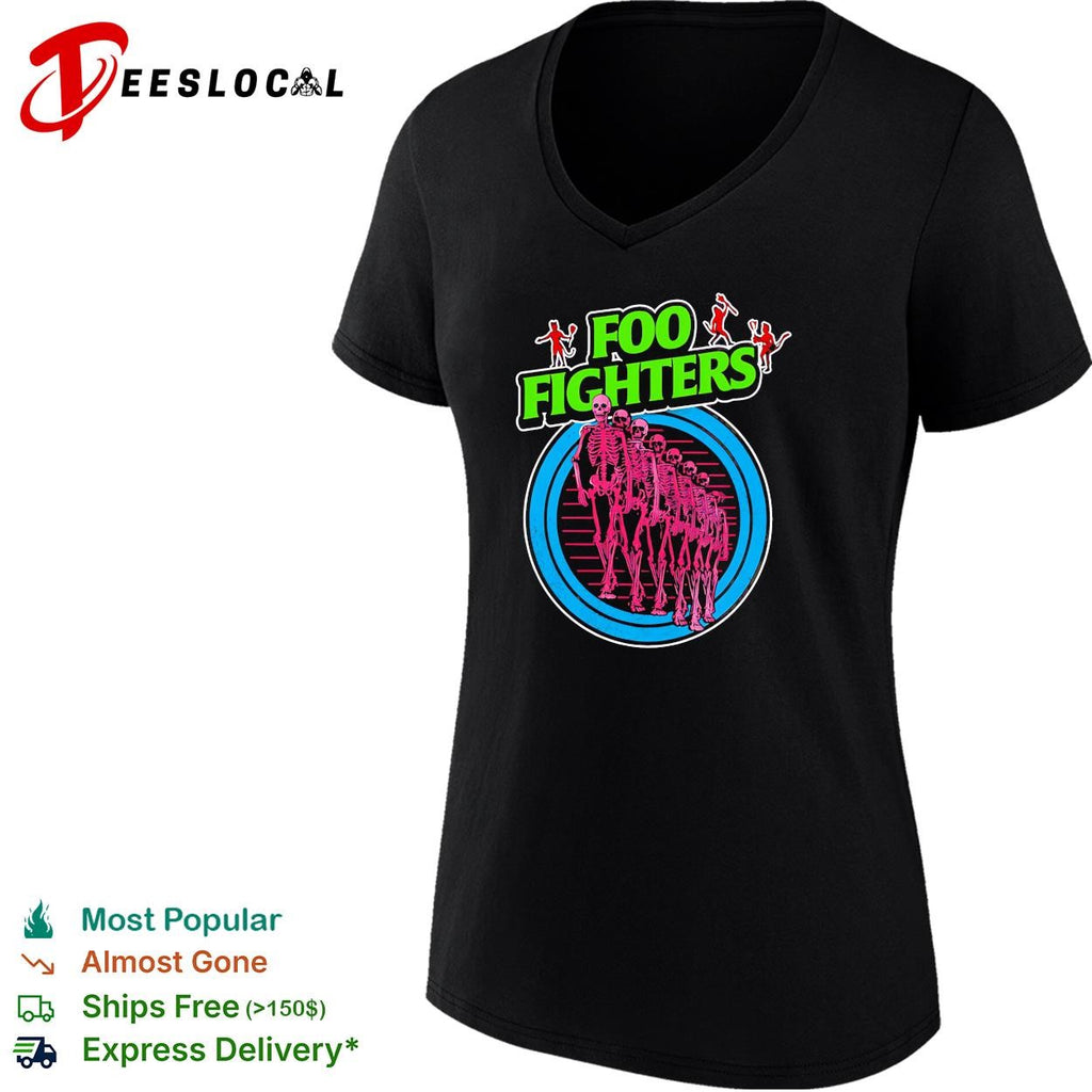 Take Cover Tour Europe And UK Neon Skeleton shirt