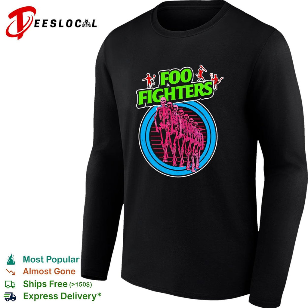 Take Cover Tour Europe And UK Neon Skeleton shirt