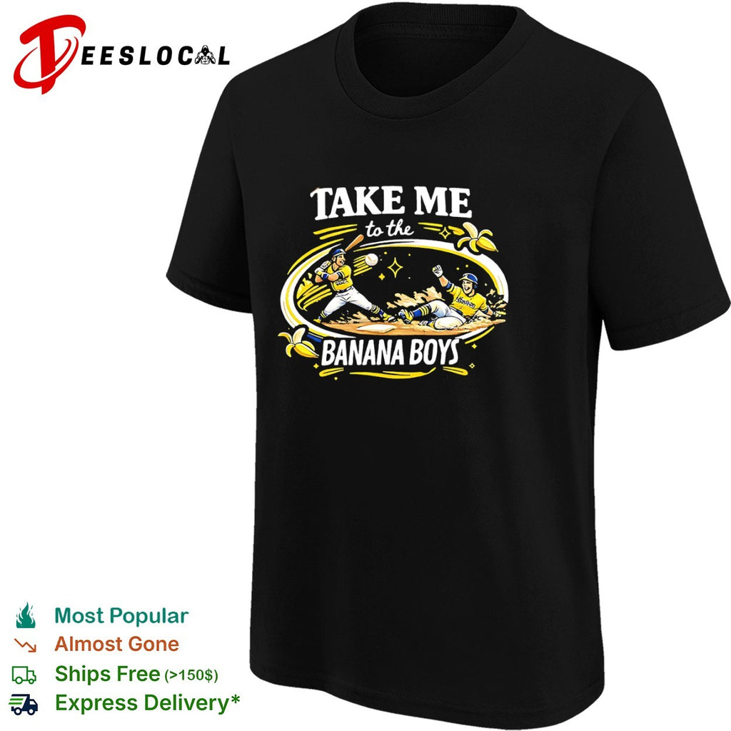 Take Me to the Banana Boys baseball shirt