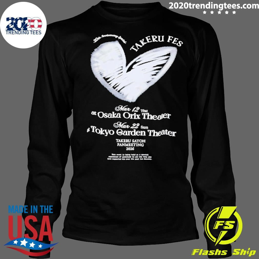 Takeru Fes 20th Anniversary Special Shirt