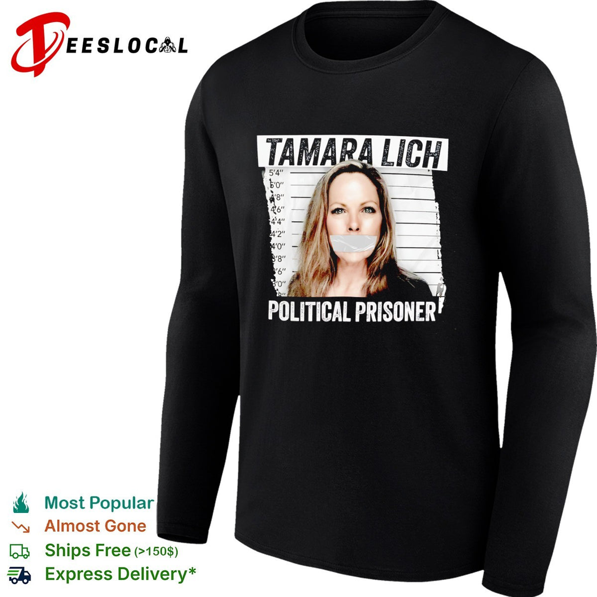 Tamara Lich Political Prisoner Mugshot shirt