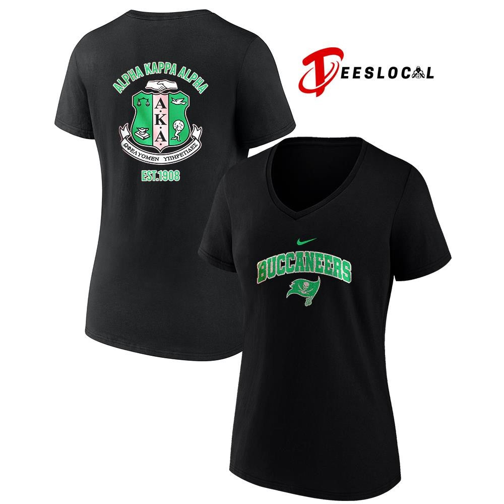 Tampa Bay Buccaneers x Alpha Kappa Alpha logo shirt