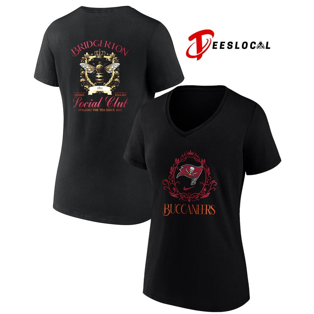 Tampa Bay Buccaneers x Bridgerton social club spilling the tea since 1812 graphic shirt