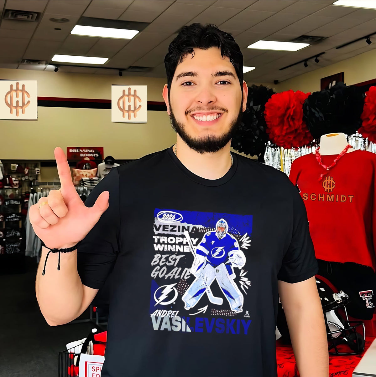Tampa Bay Lightning Andrei Vasilevskiy 2026 Vezina Trophy Winner shirt