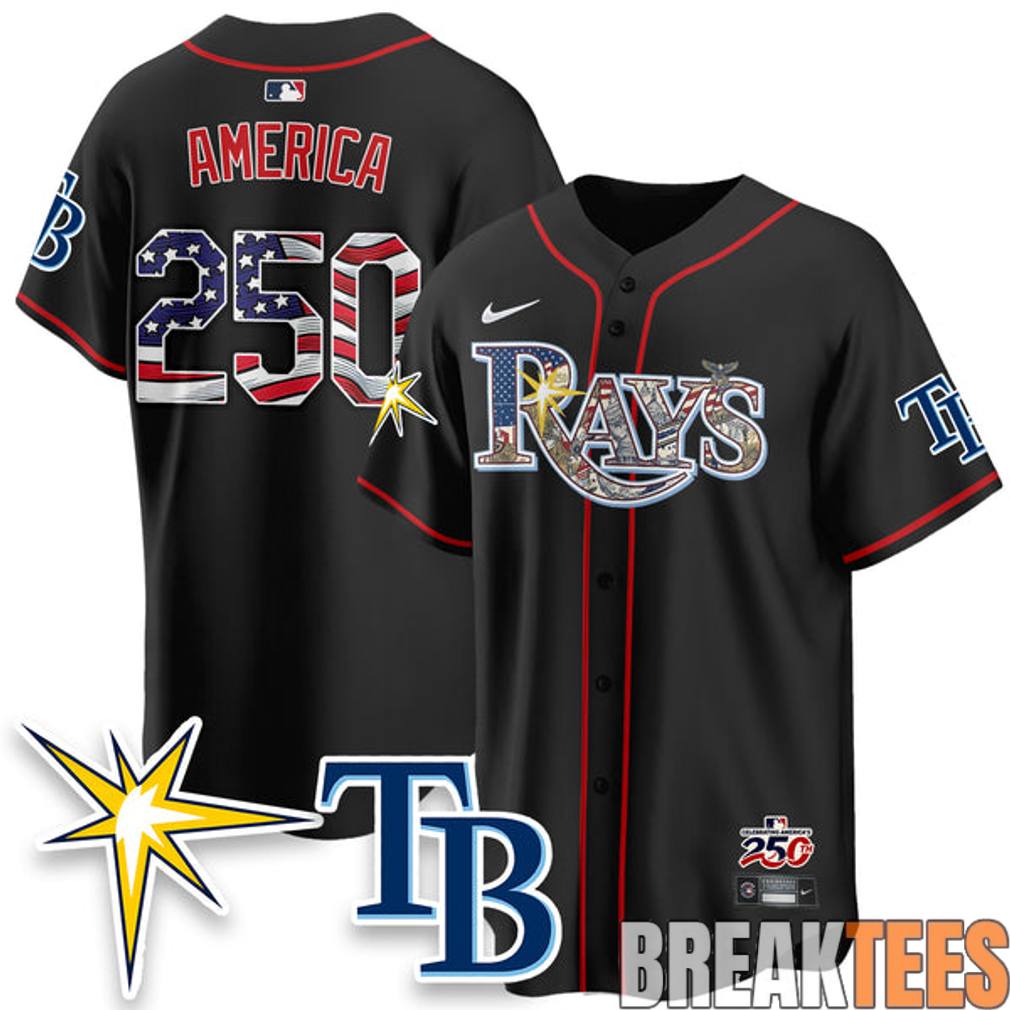 Tampa Bay Rays Independence Day 250 Years USA Special Baseball Jersey