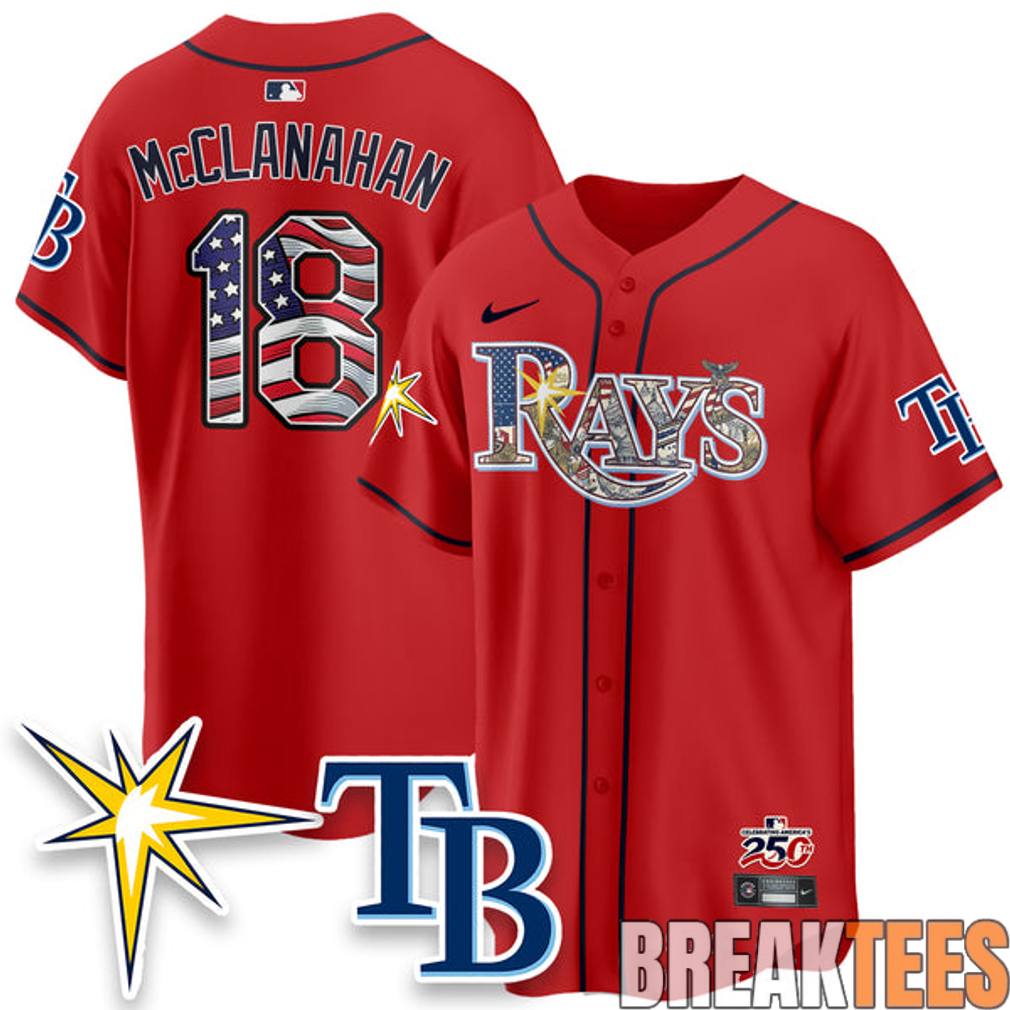 Tampa Bay Rays Independence Day 250 Years USA Special Baseball Jersey
