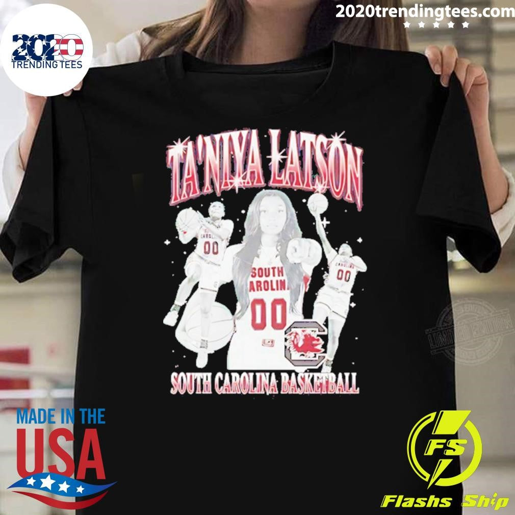Ta’niya Latson South Carolina Gamecocks Basketball Illustrated Shirt