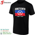 Juneteenth June 19 1865 star of freedom badge poster shirt
