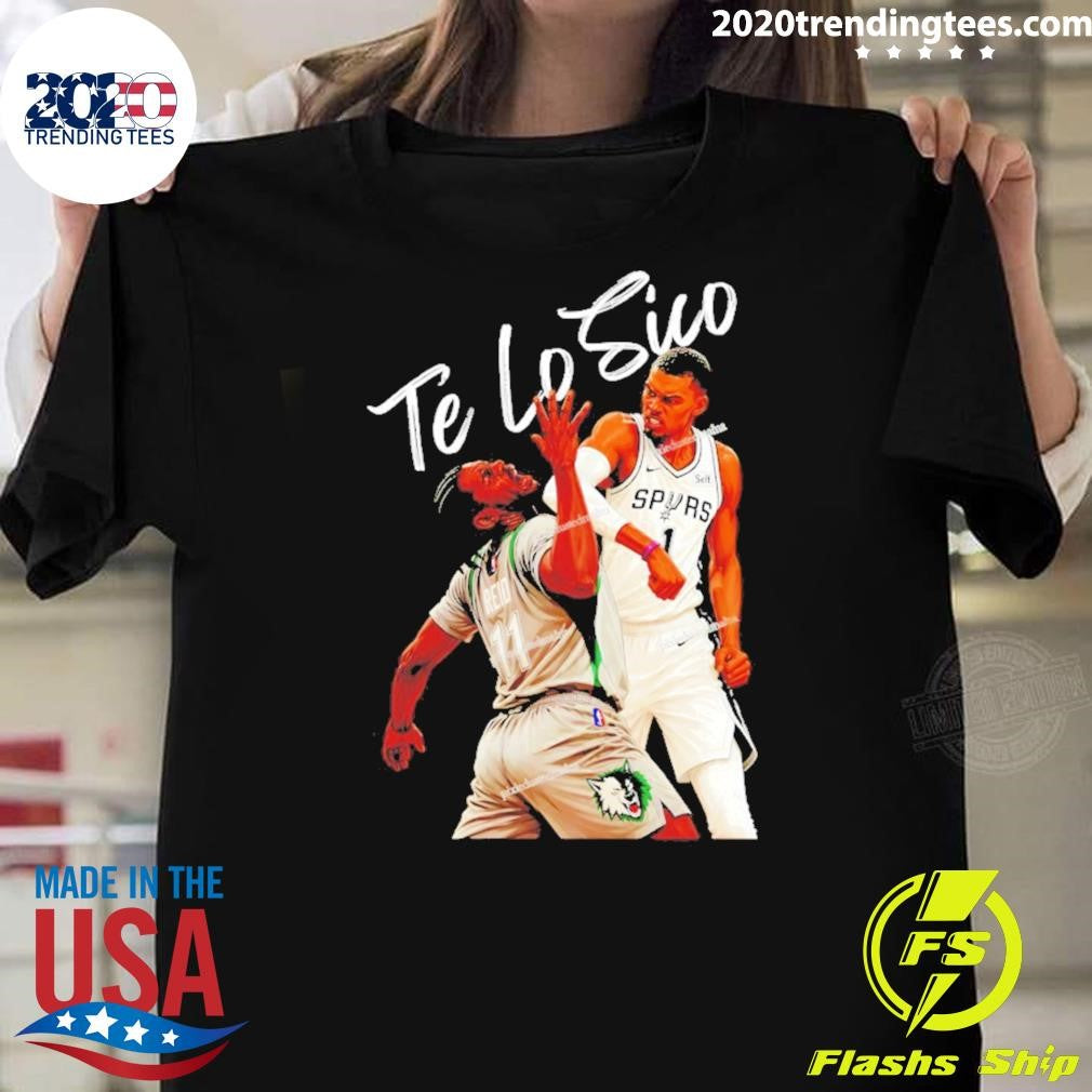 Te Lo Sico Wemby Elbow Reid San San Antonio Spurs Basketball Funny Shirt