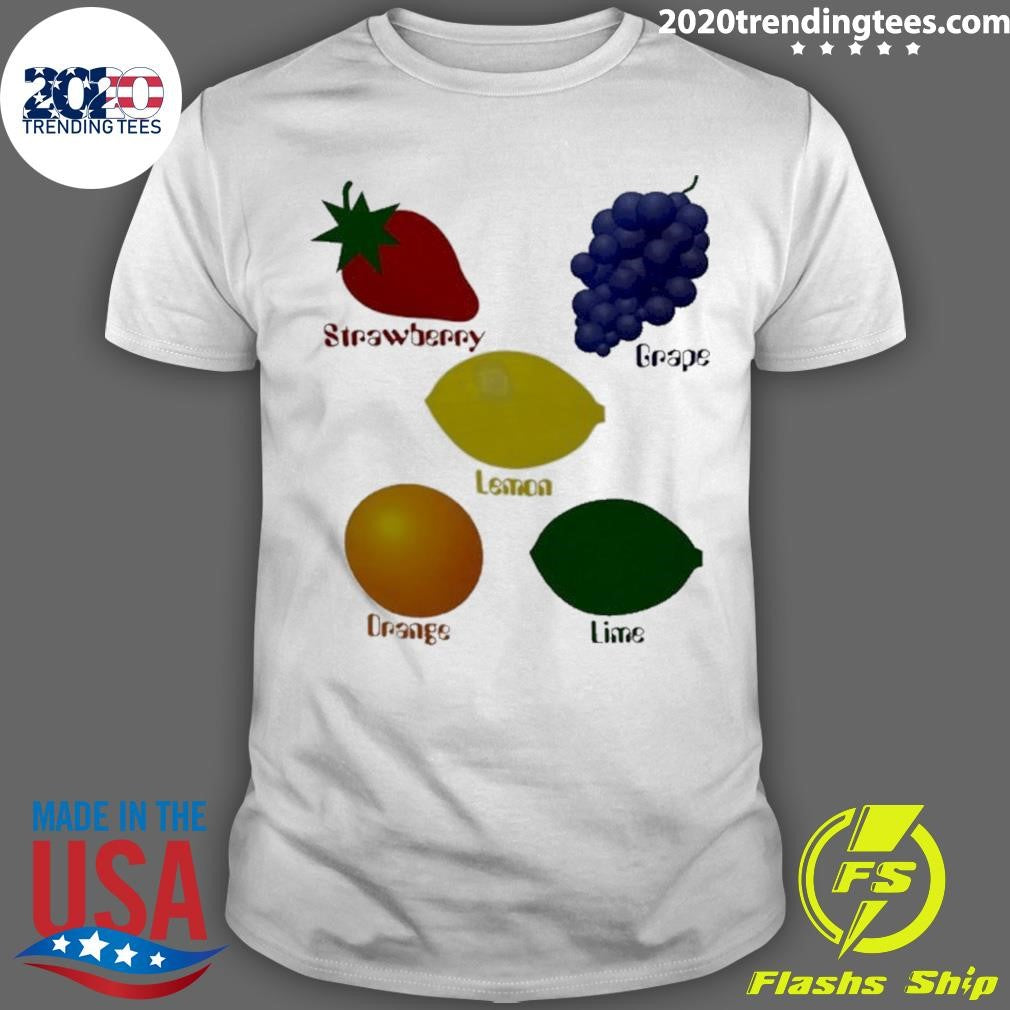 Team Starburst Strawberry Grape Orange Lemon Lime Shirt