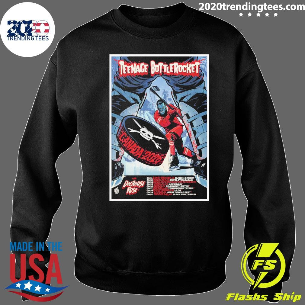 Teenage Bottlerocket With Doghouse Rose 2026 Canada Tour Shirt