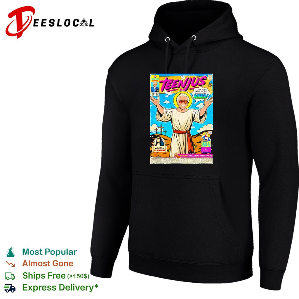 Teenjus comic book parody humor graphic shirt