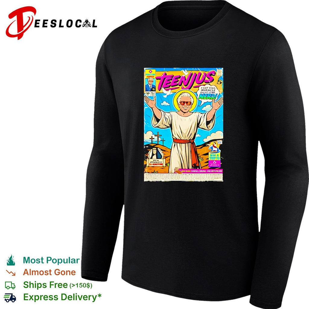 Teenjus comic book parody humor graphic shirt