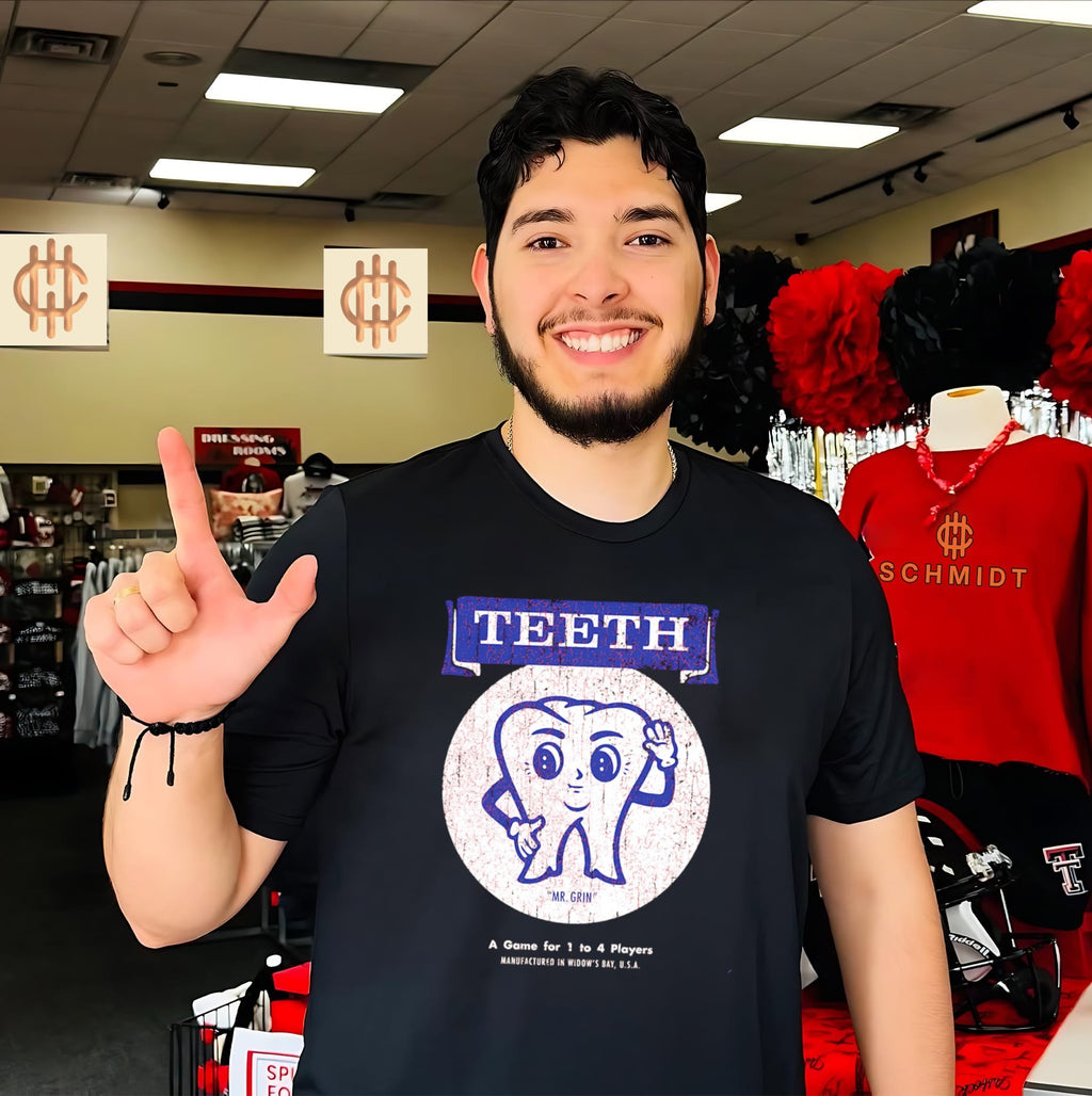 Teeth a game for 1 to 4 player shirt