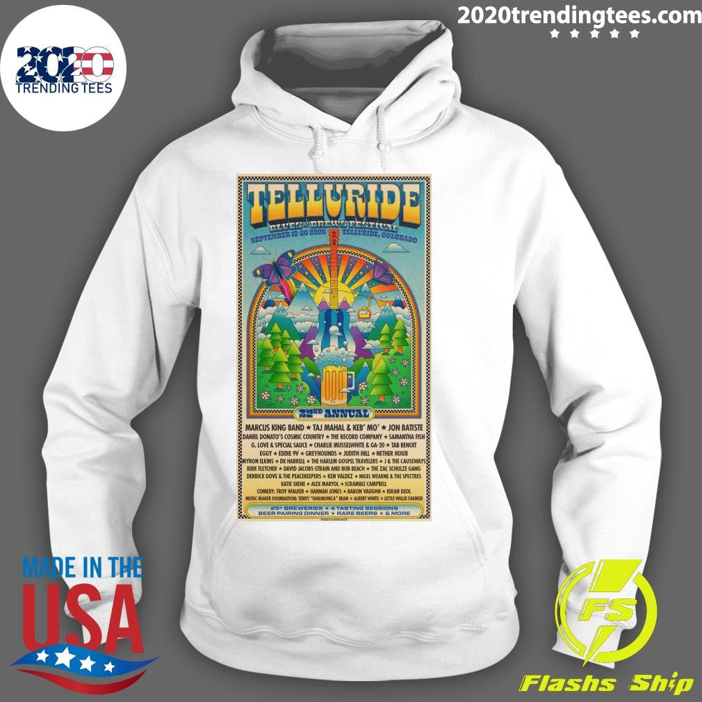 Telluride Blues And Brews Festival Telluride CO September 18-20, 2026 Poster Shirt