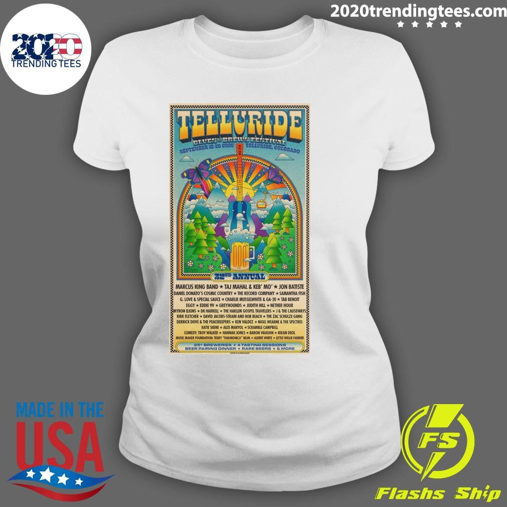 Telluride Blues And Brews Festival Telluride CO September 18-20, 2026 Poster Shirt