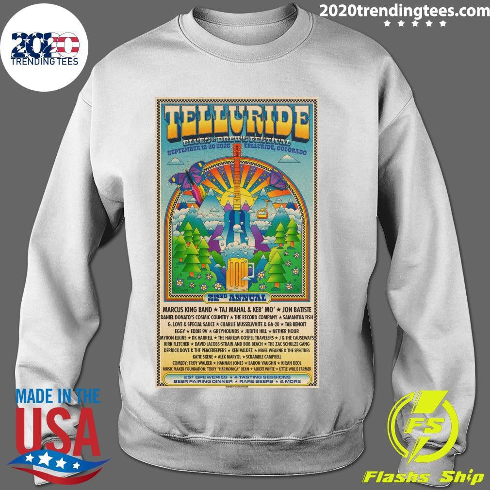 Telluride Blues And Brews Festival Telluride CO September 18-20, 2026 Poster Shirt