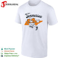 Tennessee Football Map Logo state outline shirt