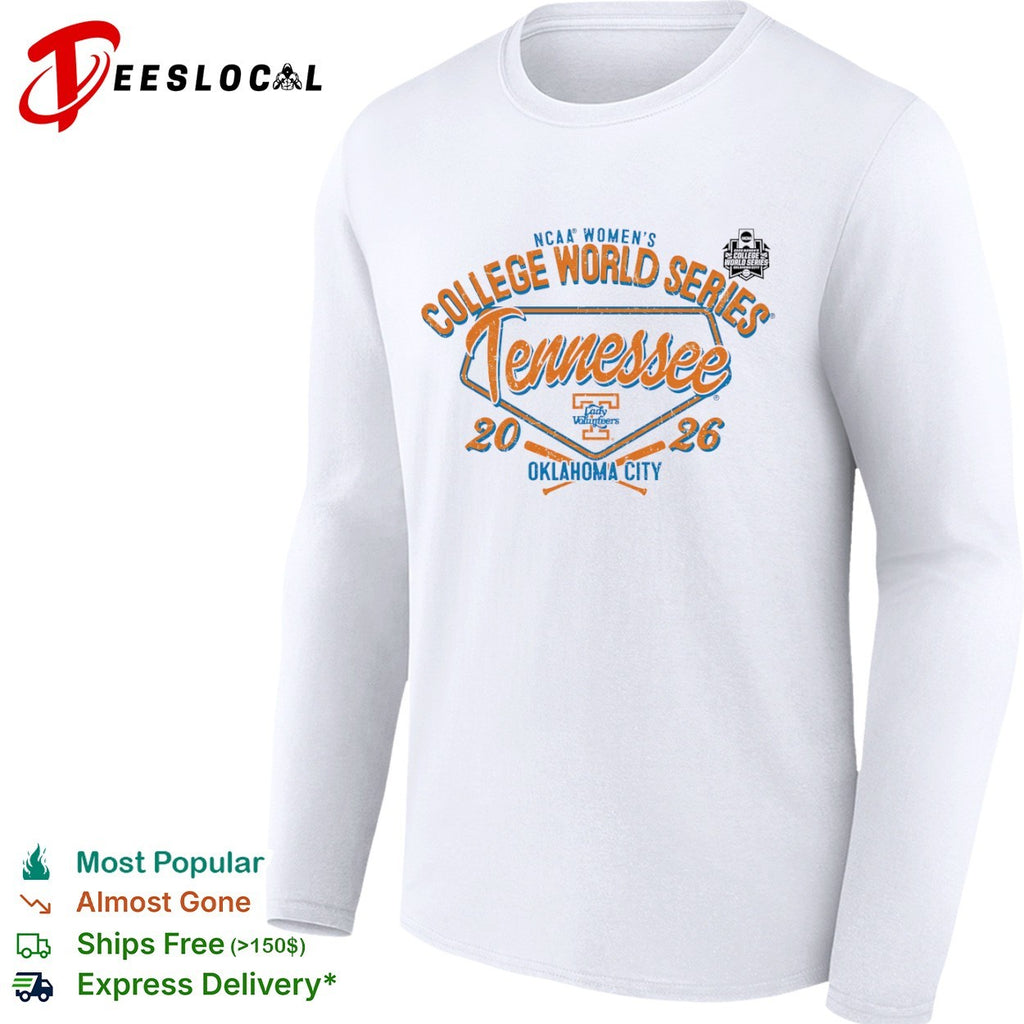 Tennessee Lady Volunteers NCAA College World Series 2026 Oklahoma City Logo shirt