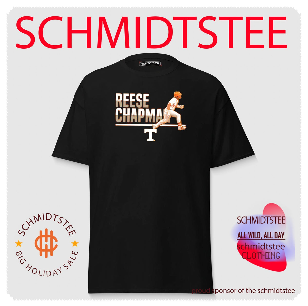 Tennessee Reese Chapman running pose shirt