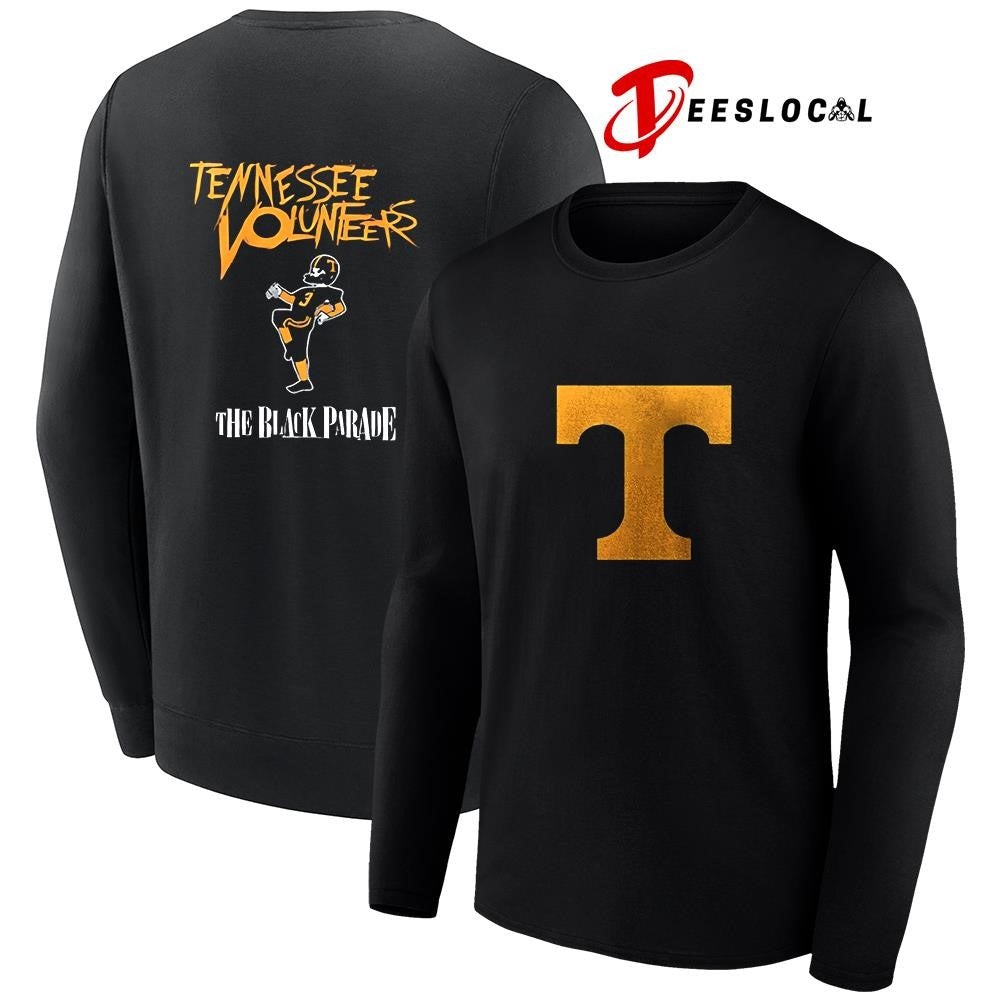 Tennessee Vols x My Chemical Romance the Black Parade dark mode logo shirt