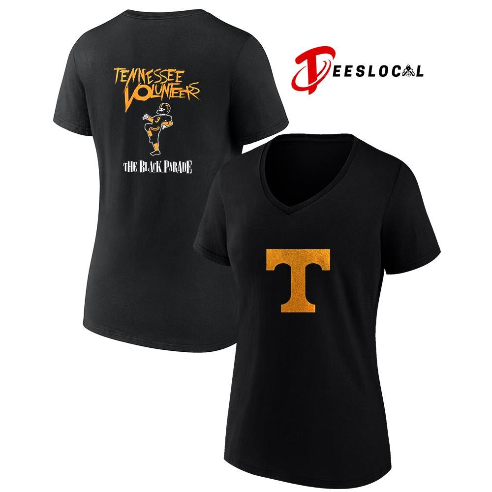 Tennessee Vols x My Chemical Romance the Black Parade dark mode logo shirt