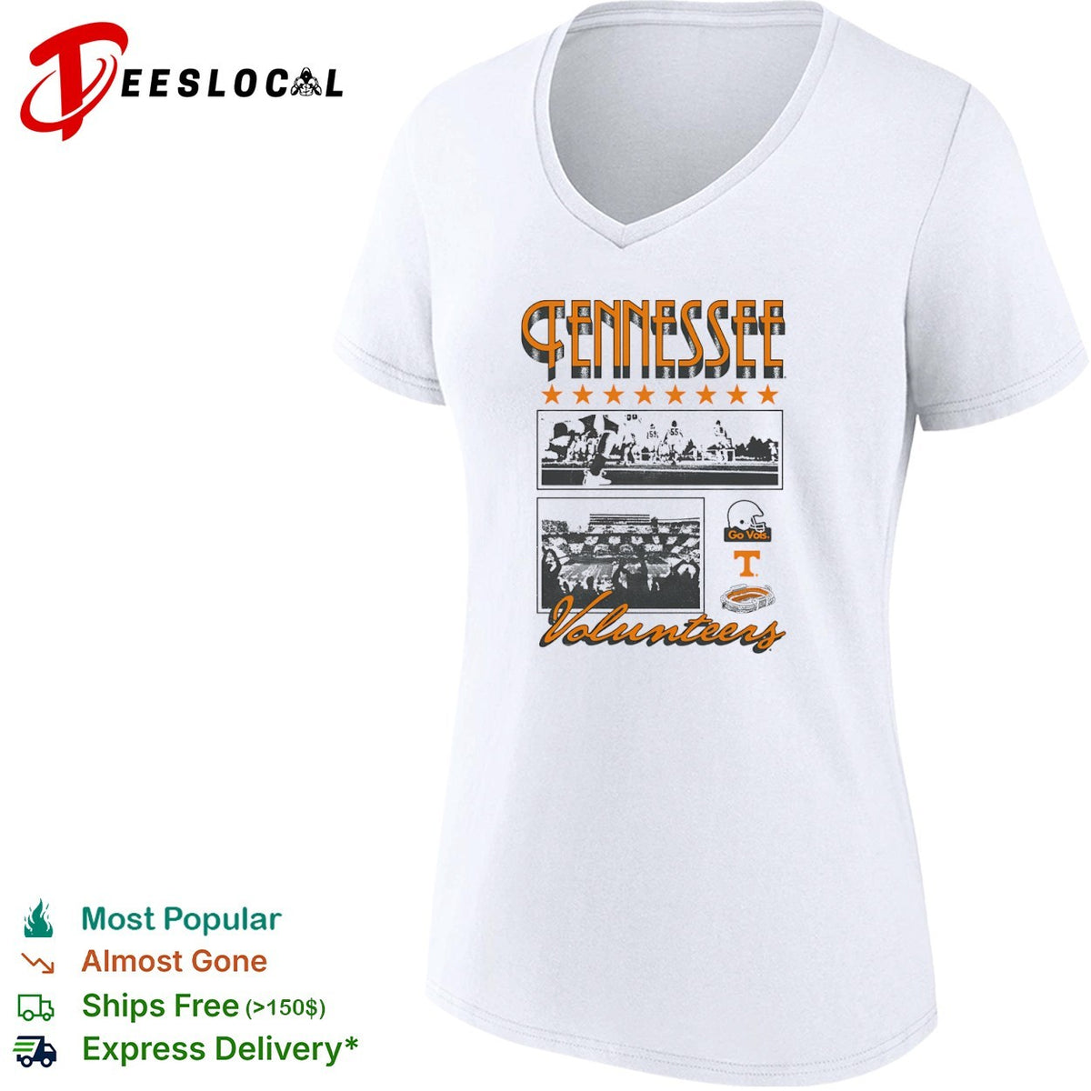 Tennessee Volunteers Football Go Vols Stadium Helmet shirt