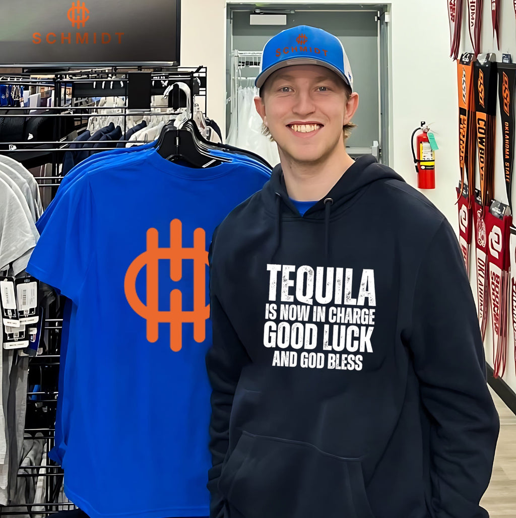 Tequila is now in charge good luck and god bless vintage shirt