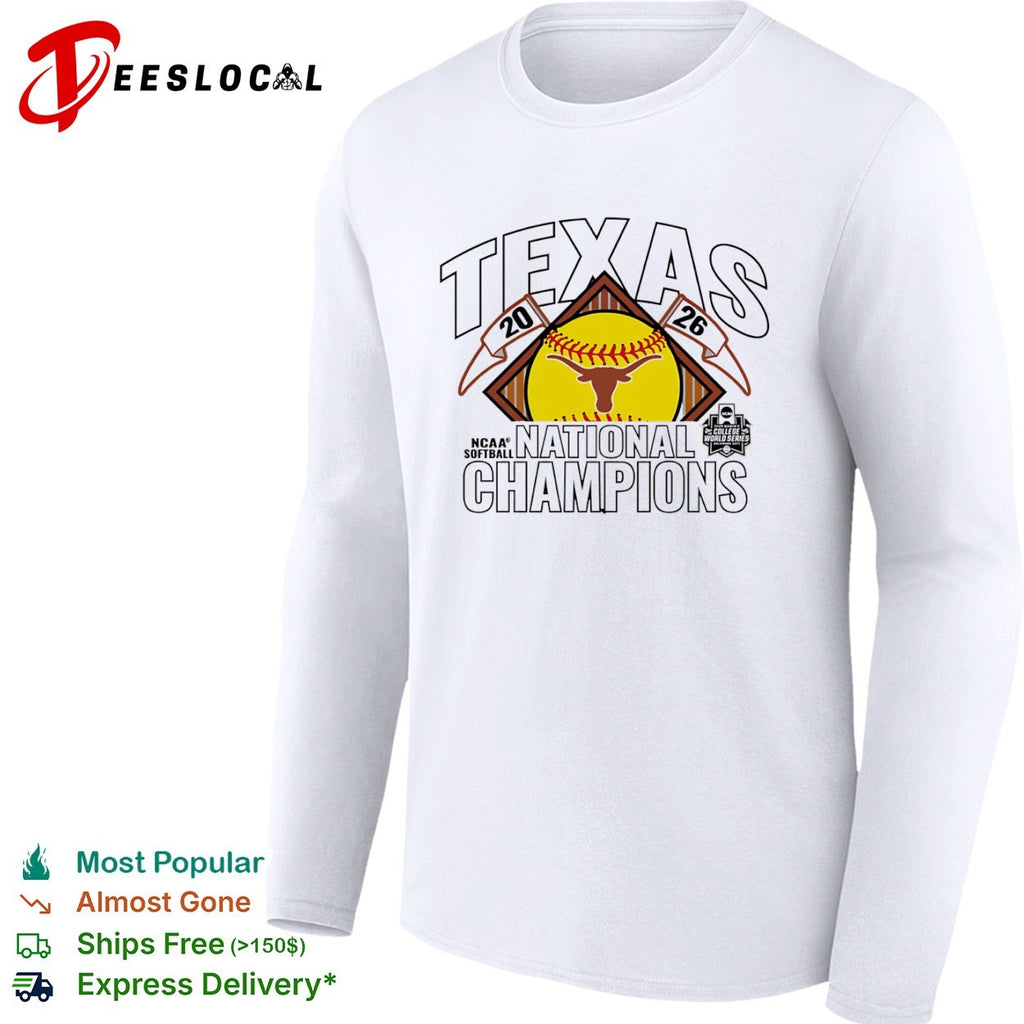 Texas 20 26 National Champions NCAA Softball College World Series Burnt Orange shirt