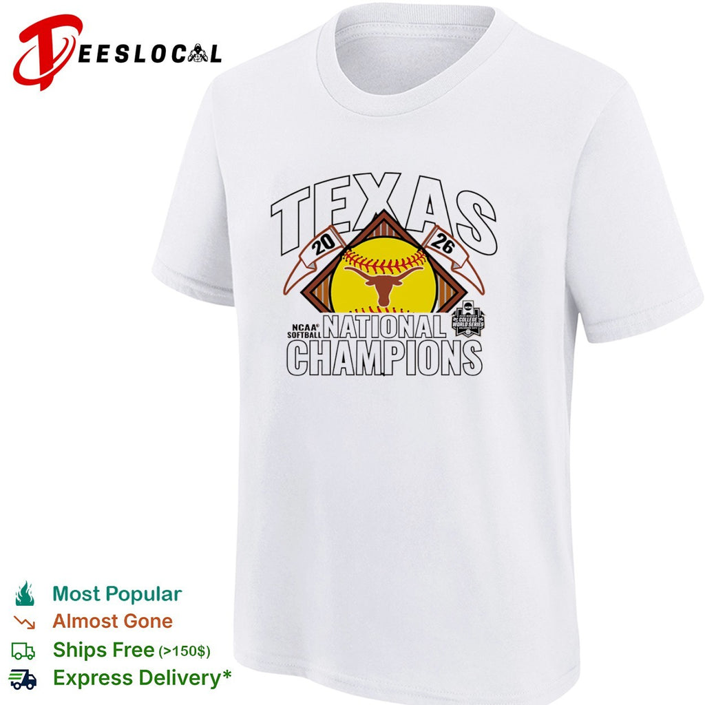 Texas 20 26 National Champions NCAA Softball College World Series Burnt Orange shirt