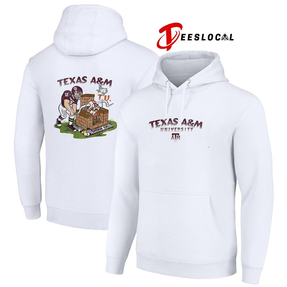 Texas A and M university vs Texas Longhorns smokin’ em mascot shirt