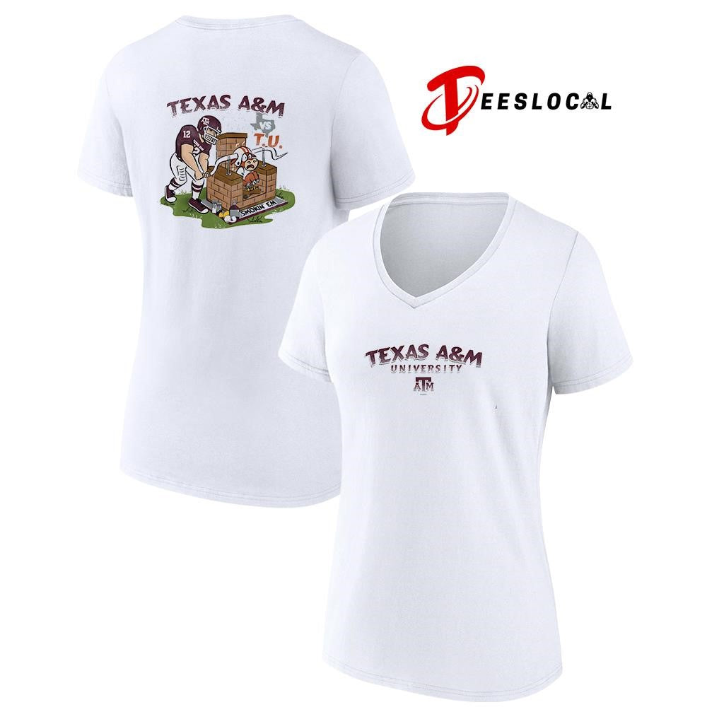 Texas A and M university vs Texas Longhorns smokin’ em mascot shirt