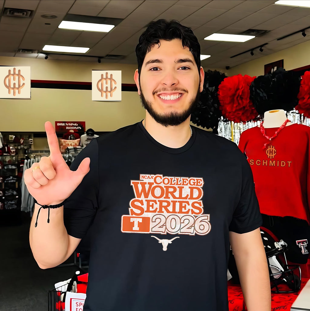 Texas Baseball 2026 College World Series logo shirt