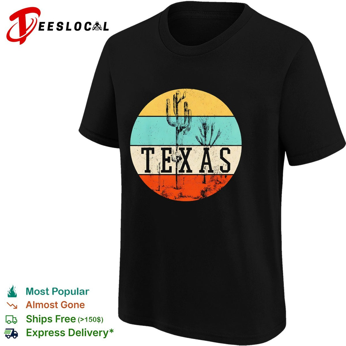 Texas Cactus Desert Sunset Landscape Nature Southwestern shirt