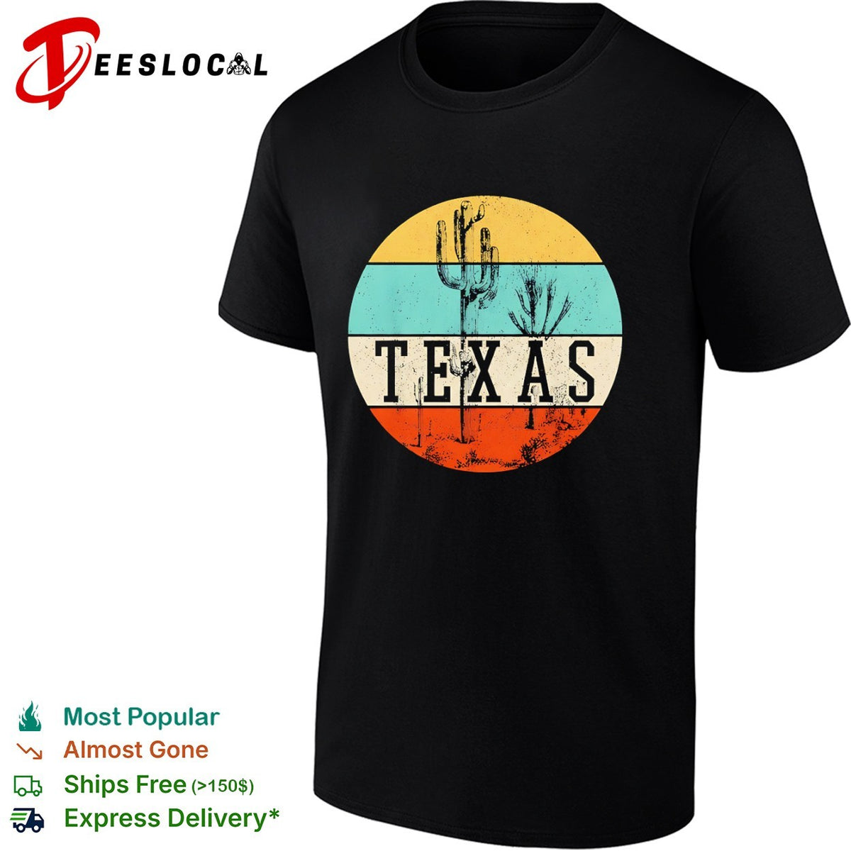 Texas Cactus Desert Sunset Landscape Nature Southwestern shirt