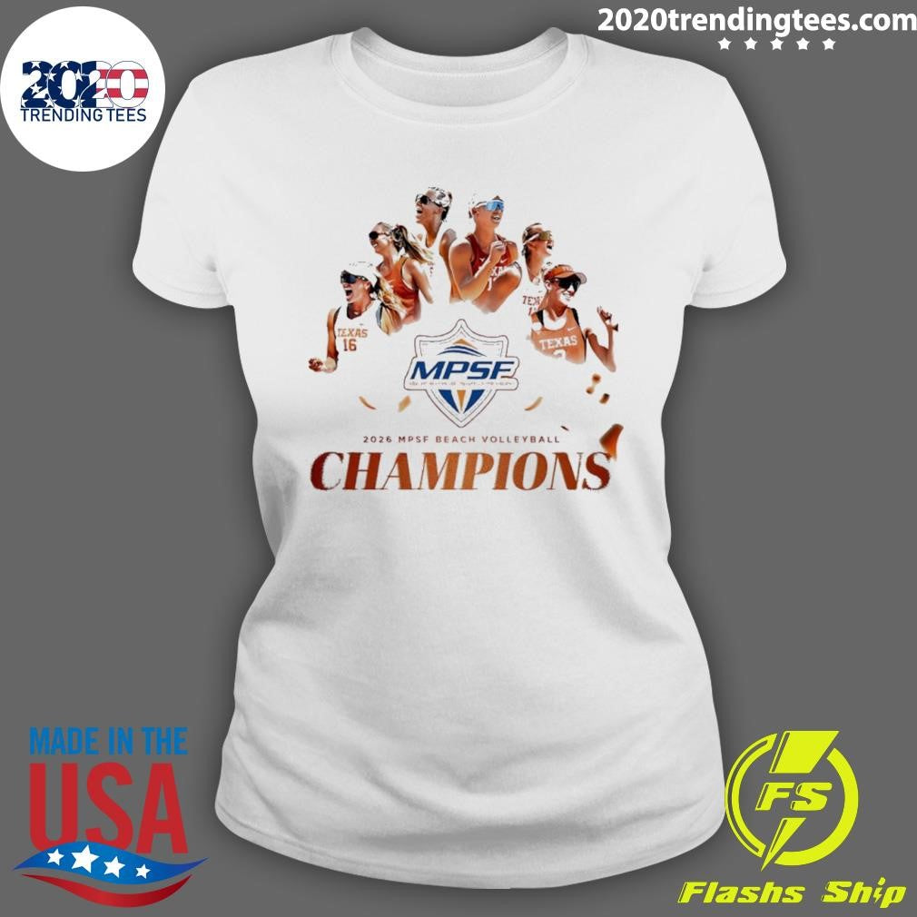 Texas Longhorn 2026 Mpsf Beach Volleyball Champions Shirt