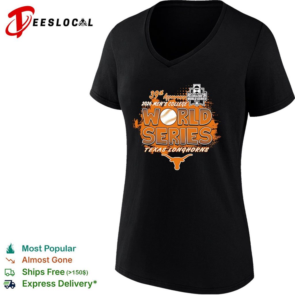 Texas Longhorns 2026 College World Series 39th NCAA Baseball shirt