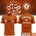 Texas Longhorns 2026 NCAA Baseball Men’s College World Series Omaha 3D T-Shirt