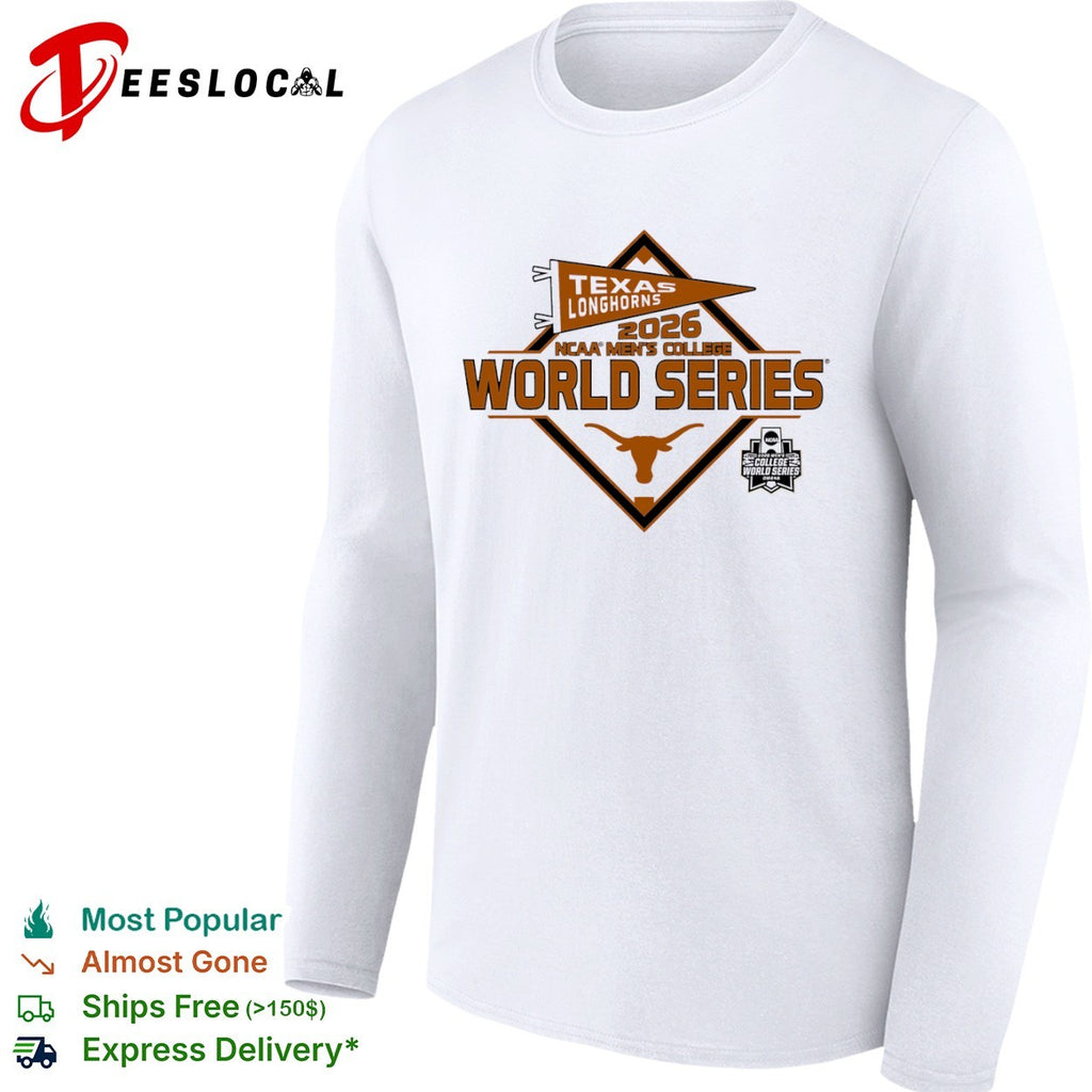 Texas Longhorns 2026 NCAA College World Series Omaha Baseball shirt