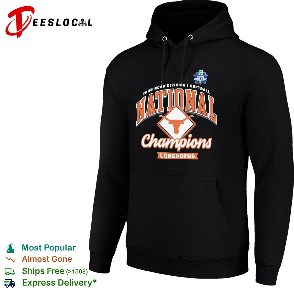 Texas Longhorns 2026 NCAA Division I Softball National Champions Longhorns shirt