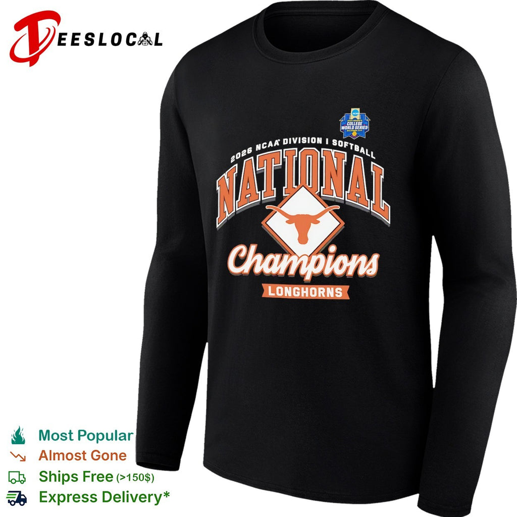 Texas Longhorns 2026 NCAA Division I Softball National Champions Longhorns shirt