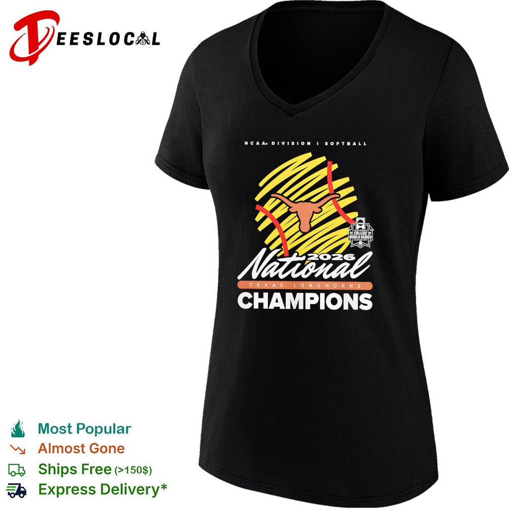 Texas Longhorns 2026 NCAA Division I Softball National Champions tournament shirt