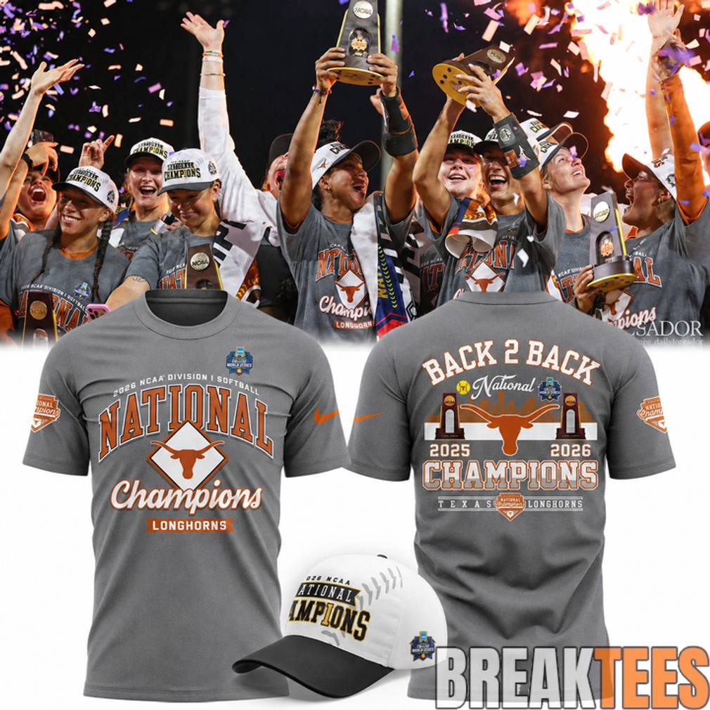 Texas Longhorns 2026 NCAA Softball National Champions Locker Room Shirt