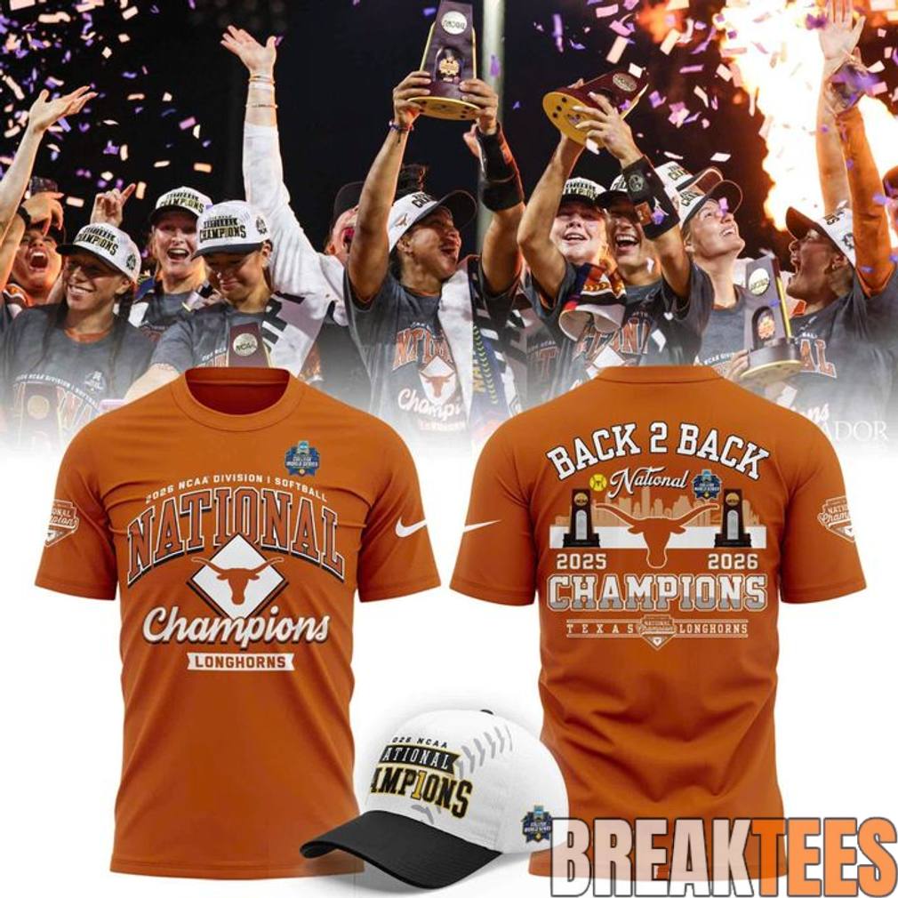 Texas Longhorns 2026 NCAA Softball National Champions Locker Room Shirt